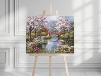 Wiosenny park - Malowanie po numerach
