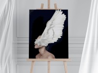 Abstrakcyjny portret kobiety - Malowanie po numerach