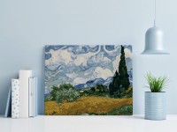 Pole pszenicy z cyprysami - Van Gogh - Malowanie po numerach