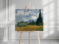 Pole pszenicy z cyprysami - Van Gogh - Malowanie po numerach