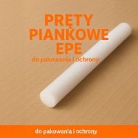Pręty piankowe EPE 47-49 cm Ø3 cm – do pakowania, ochrony, dekoracji, DIY