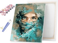 Portret pielęgniarki w masce - Malowanie po numerach
