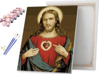 Najświętsze Serce Jezusa - Malowanie po numerach