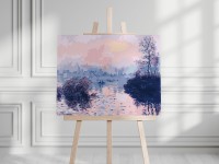 Zachód słońca nad Sekwaną - Claude Monet - Malowanie po numerach