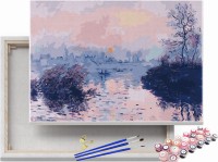 Zachód słońca nad Sekwaną - Claude Monet - Malowanie po numerach