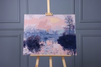 Zachód słońca nad Sekwaną - Claude Monet - Malowanie po numerach