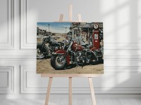 Motocykle vintage - Malowanie po numerach