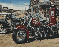 Motocykle vintage - Malowanie po numerach