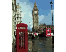 Londyn Big Ben - Malowanie po numerach