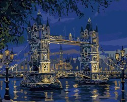Londyn - Tower Bridge - Malowanie po numerach