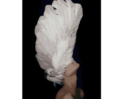 Kobieta anioł - Portret - Malowanie po numerach