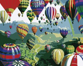 Balony - Kapadocja - Malowanie po numerach