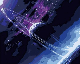 Planeta w kosmosie - Malowanie po numerach