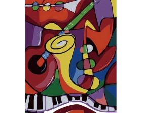 Świat muzyki - Pablo Picasso - Malowanie po numerach