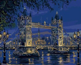 Londyn - Tower Bridge - Malowanie po numerach