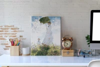 Kobieta z parasolem - Claude Monet - Malowanie po numerach