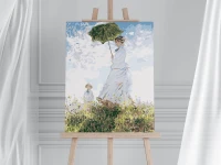 Kobieta z parasolem - Claude Monet - Malowanie po numerach