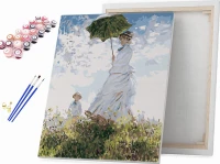 Kobieta z parasolem - Claude Monet - Malowanie po numerach