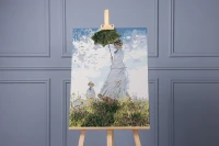 Kobieta z parasolem - Claude Monet - Malowanie po numerach