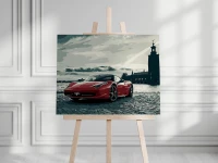 Czerwone Ferrari 458 ITALIA - Malowanie po numerach