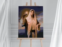 Jezus z lampą oliwną - Malowanie po numerach