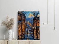 Schody na  Montmartre Paryż - Malowanie po numerach