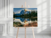 Górski pejzaż Mount Baker - Malowanie po numerach