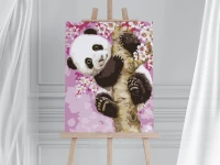 Słodka panda - Malowanie po numerach