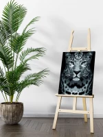 Dziki leopard - Malowanie po numerach
