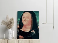 Gruba Mona Lisa - karykatura - Malowanie po numerach