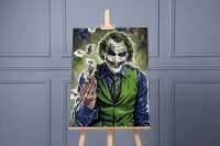 Joker i talia kart - Błazen - Malowanie po numerach