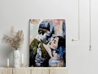 Magiczny portret zakochanych - Malowanie po numerach