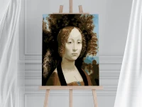 Portret Ginevry - Leonardo da Vinci - Malowanie po numerach