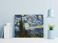 Gwiaździsta noc 2 -  Vincent van Gogh - Malowanie po numerach
