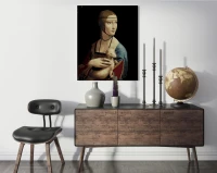 Dama z gronostajem - Leonardo da Vinci - Malowanie po numerach
