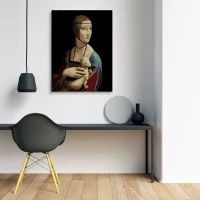 Dama z gronostajem - Leonardo da Vinci - Malowanie po numerach