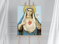 Serce Maryi - Fridolin Leiber - Malowanie po numerach