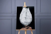 Portret skrzydlatej kobiety - Malowanie po numerach