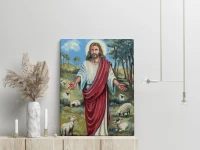Jezus Chrystus Dobry Pasterz - Malowanie po numerach