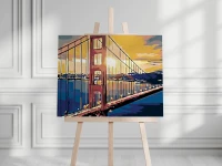 Most Golden Gate w San Francisco - Malowanie po numerach