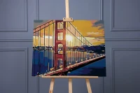 Most Golden Gate w San Francisco - Malowanie po numerach