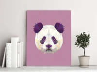 Kolorowa geometryczna panda - Malowanie po numerach