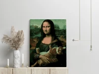 Mona Lisa z kotem  - Malowanie po numerach