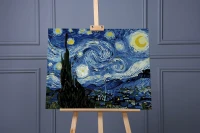 Gwiaździsta noc -  Vincent van Gogh - Malowanie po numerach