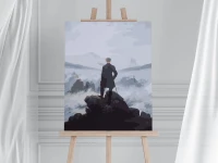 Wędrowiec nad morzem  mgły - Caspar Friedrich - Malowanie po numerach 