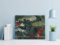 Domy w Unterach - Gustav Klimt -  Malowanie po numerach