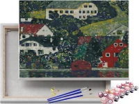 Domy w Unterach - Gustav Klimt -  Malowanie po numerach
