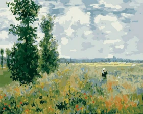 Pole maków Argenteuil - Claude Monet - Malowanie po numerach