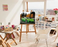 Lamborghini Huracan - samochód sportowy - Malowanie po numerach