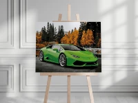 Lamborghini Huracan - samochód sportowy - Malowanie po numerach